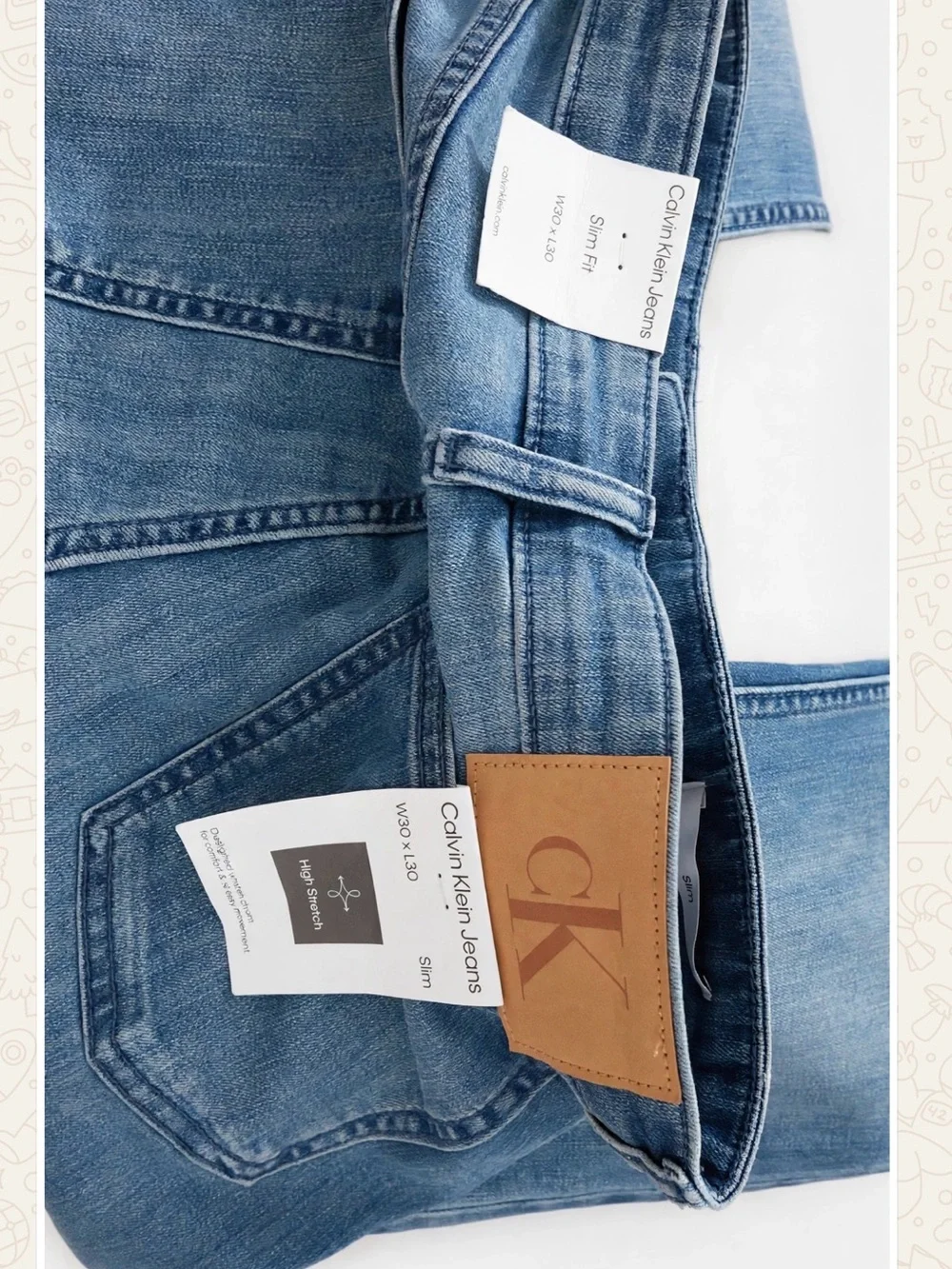 Calvin Klein Jeans Men’s Light Wash Skinny Denim